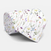 Cravate Fleurs sauvages Individuels Flottant Sur Les Pierr (Roulé)