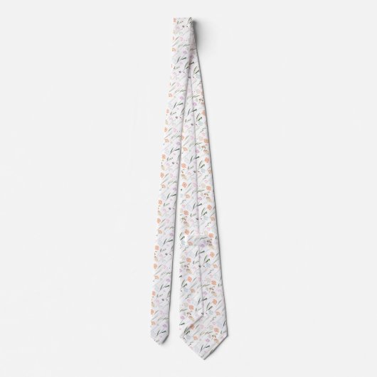 Cravate Fleurs sauvages Individuels Flottant Sur Les Pierr (Dos)