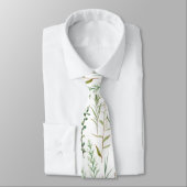 Cravate Fleurs sauvages vertes (Attaché)