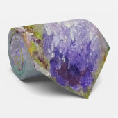 Cravate Fleurs sauvages violettes (Roulé)