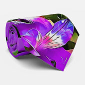 Cravate Fleurs tropicales florales (Roulé)