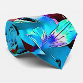 Cravate Fleurs tropicales florales (Roulé)