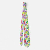 Cravate Fleurs tropicales sans couture motif (Dos)