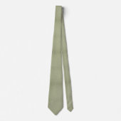 Cravate Fleurs Vert Sauge Vintage Douce (Devant)