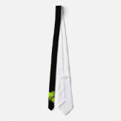 Cravate Fleurs Vertes Attache (Dos)