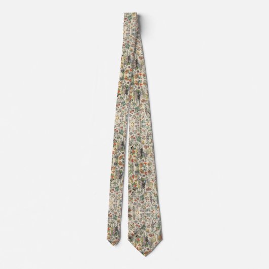 Cravate Fleurs vintages (Dos)