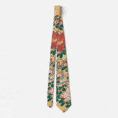 Cravate Fleurs vintages Azalea Peinture japonaise (Dos)