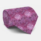 Cravate Fleurs violettes (Roulé)