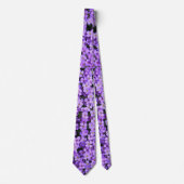 Cravate Fleurs violettes (Devant)