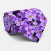 Cravate Fleurs violettes (Roulé)