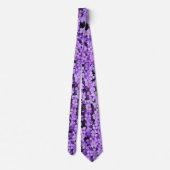 Cravate Fleurs violettes (Dos)