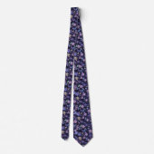 Cravate Fleurs Violettes (Dos)