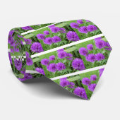 Cravate fleurs violettes (Roulé)