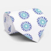 Cravate Flocon bleu VIII (Roulé)