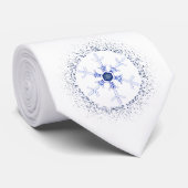 Cravate Flocon de neige rond (Roulé)