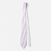Cravate flocon violet (Devant)