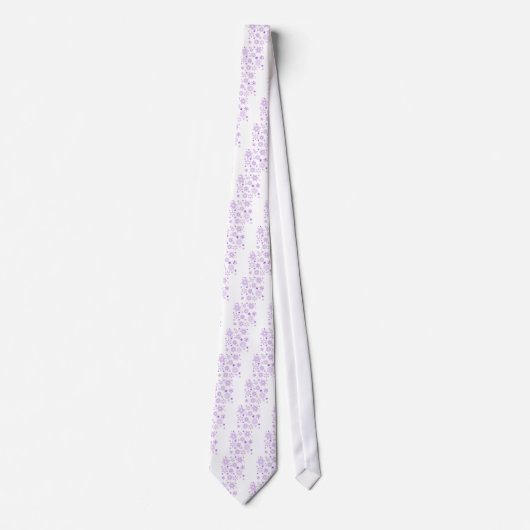 Cravate flocon violet (Devant)