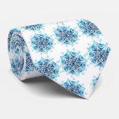 Cravate Flocons de neige - (Roulé)