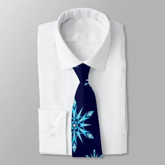 Cravate Flocons de neige (Attaché)