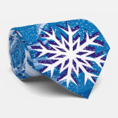Cravate Flocons de neige dans le vent - (Roulé)