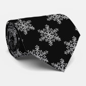 Cravate Flocons de neige de diamant (Roulé)