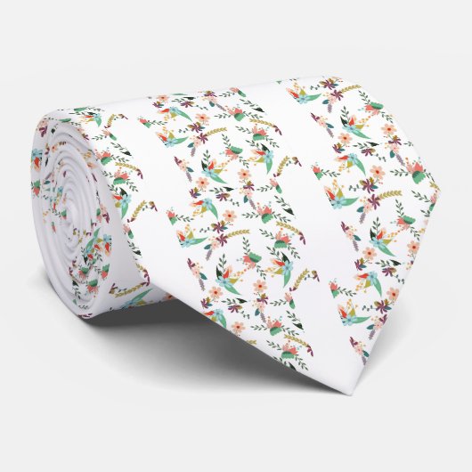 Cravate Floral 10 (Roulé)