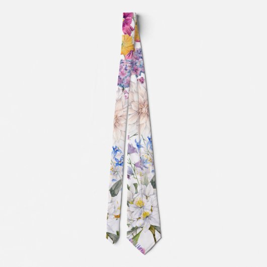 Cravate Floral à la mode (Dos)