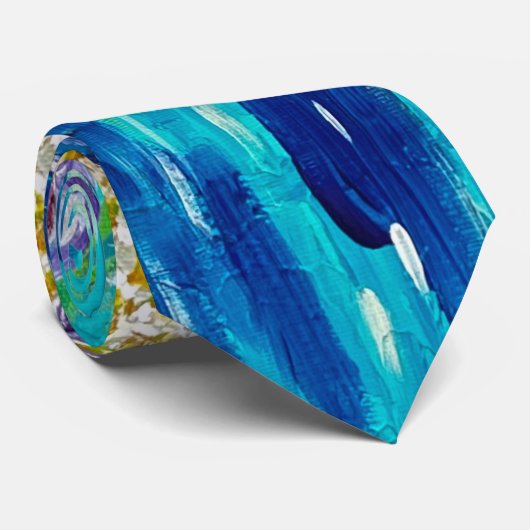 Cravate floral Abstrait (Roulé)