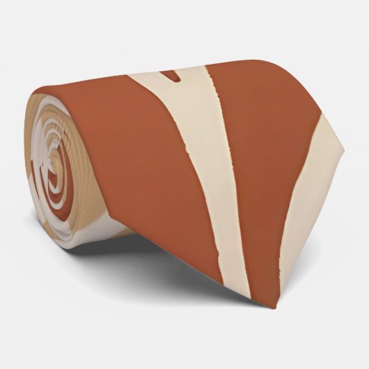 Cravate floral Abstrait moderne (Roulé)