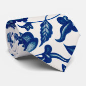 Cravate Floral bleu (Roulé)