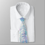 Cravate Floral bleu de ressort de damassé<br><div class="desc">Célébrez le ressort et l'été avec cette damassé florale sensible aux nuances du bleu,  de la turquoise,  et du cravate de framboise. Copie de damassé de collection de ressort de Flutterby de Tim Coffey.</div>