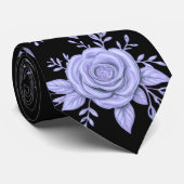 Cravate FLORAL BLUE Tie (Roulé)