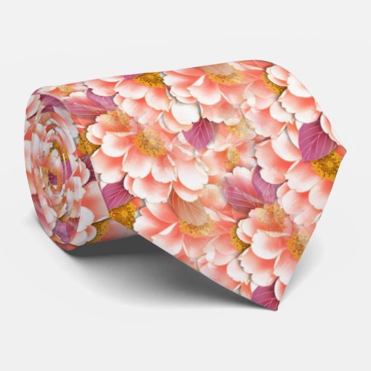 Cravate Floral clair (Roulé)