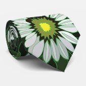 Cravate Floral de confleur blanc (Roulé)