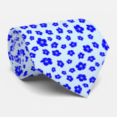 Cravate Floral de Navy (Roulé)