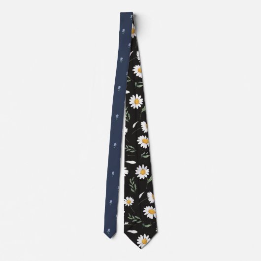 Cravate Floral Elegance, Double Design Tie (Dos)