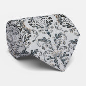 Cravate Floral gris (Roulé)