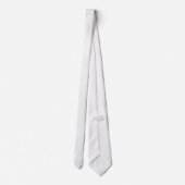 Cravate Floral gris blanc et argenté (Dos)