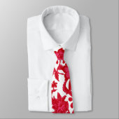 Cravate floral hawaïen de rose et de Bourgogne (Attaché)
