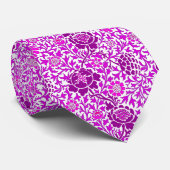 Cravate Floral jacobéen, Améthyste pourpre et Lilac (Roulé)