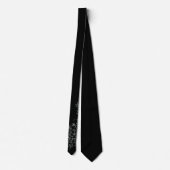 Cravate Floral Ornaments Black Neck Tie (Dos)
