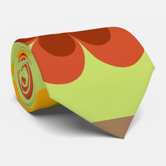 Cravate floral rétro (Roulé)