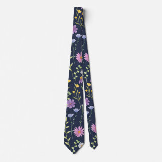 Cravate Floral Surface Pattern-Fashion Spring Flowers     