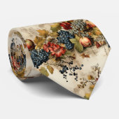 Cravate Floral Thanksgiving Motif Vintage (9) (Roulé)