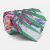 Cravate Floral vibrant à la mode hawaïen tropical Girly (Roulé)