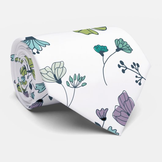 Cravate florale (Roulé)