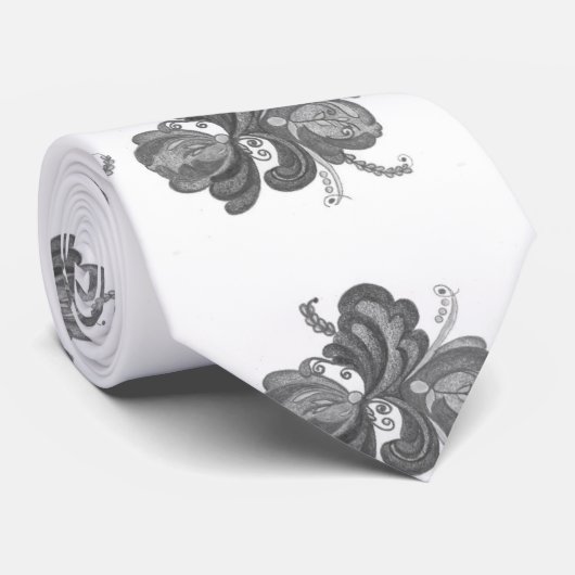 Cravate florale (Roulé)