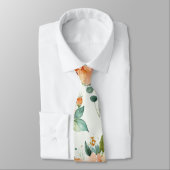 Cravate florale aquarelle (Attaché)