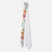 Cravate florale aquarelle (Dos)