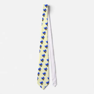 Cravate florale Blue Pansy